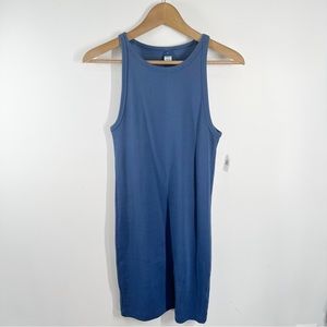 NWT Old Navy High Neck Sleeveless Ribbed Bodycon Tank Dress Medium